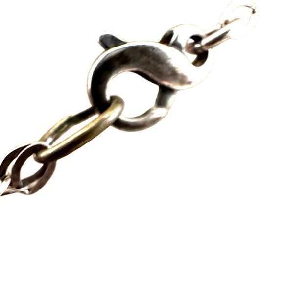 Sterling silver red dyed quartz pendant necklace with magnetic bail - Picture 4 of 8